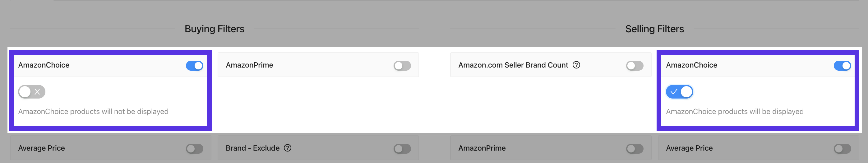 Supasell's Amazon Choice Filter